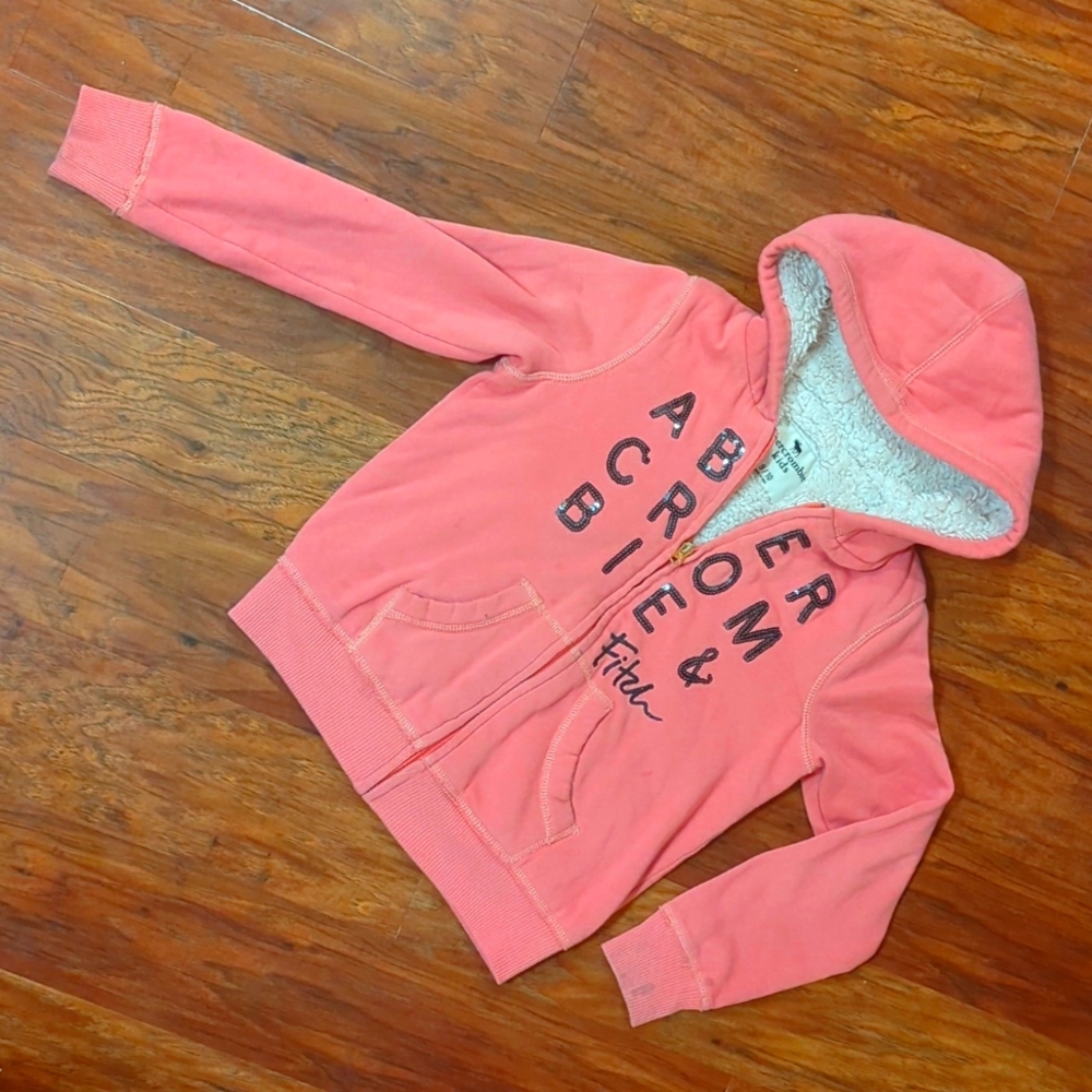 Sherpa Hoodie Abercrombie Girls 9/10